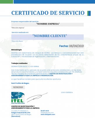Ejemplo de modelo de certificado